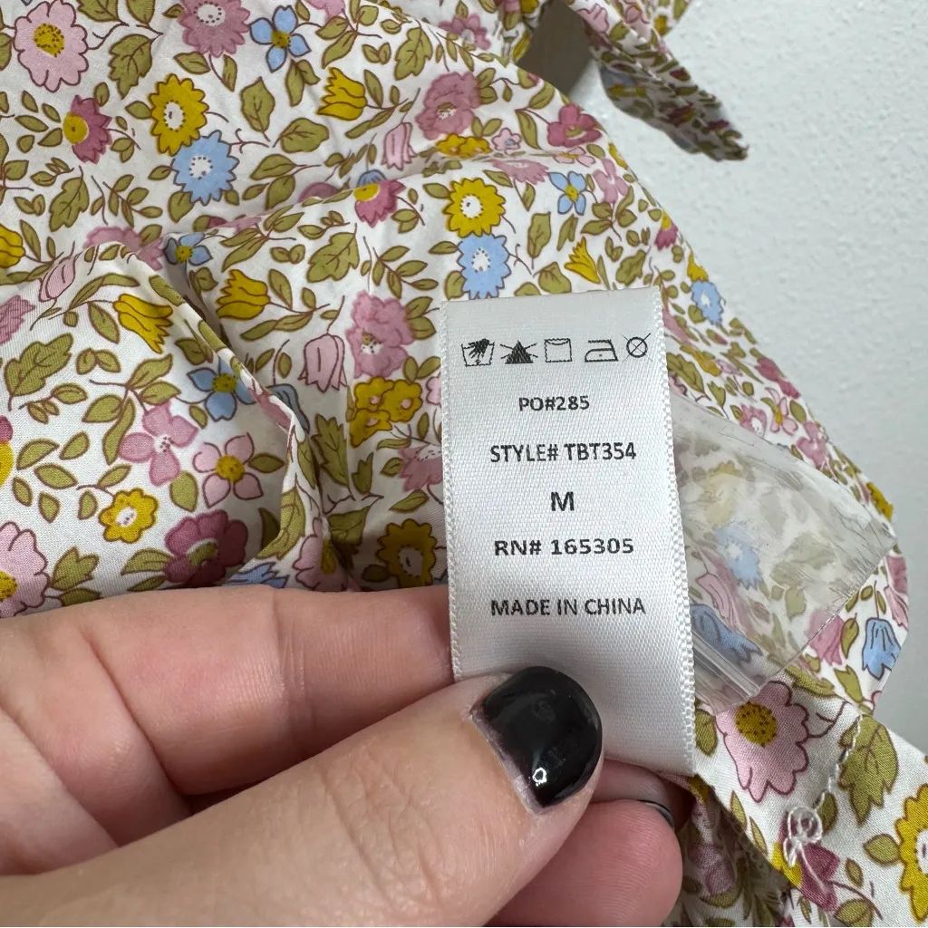 Things Between Floral Pajama Set Size Medium Pink - Image 6