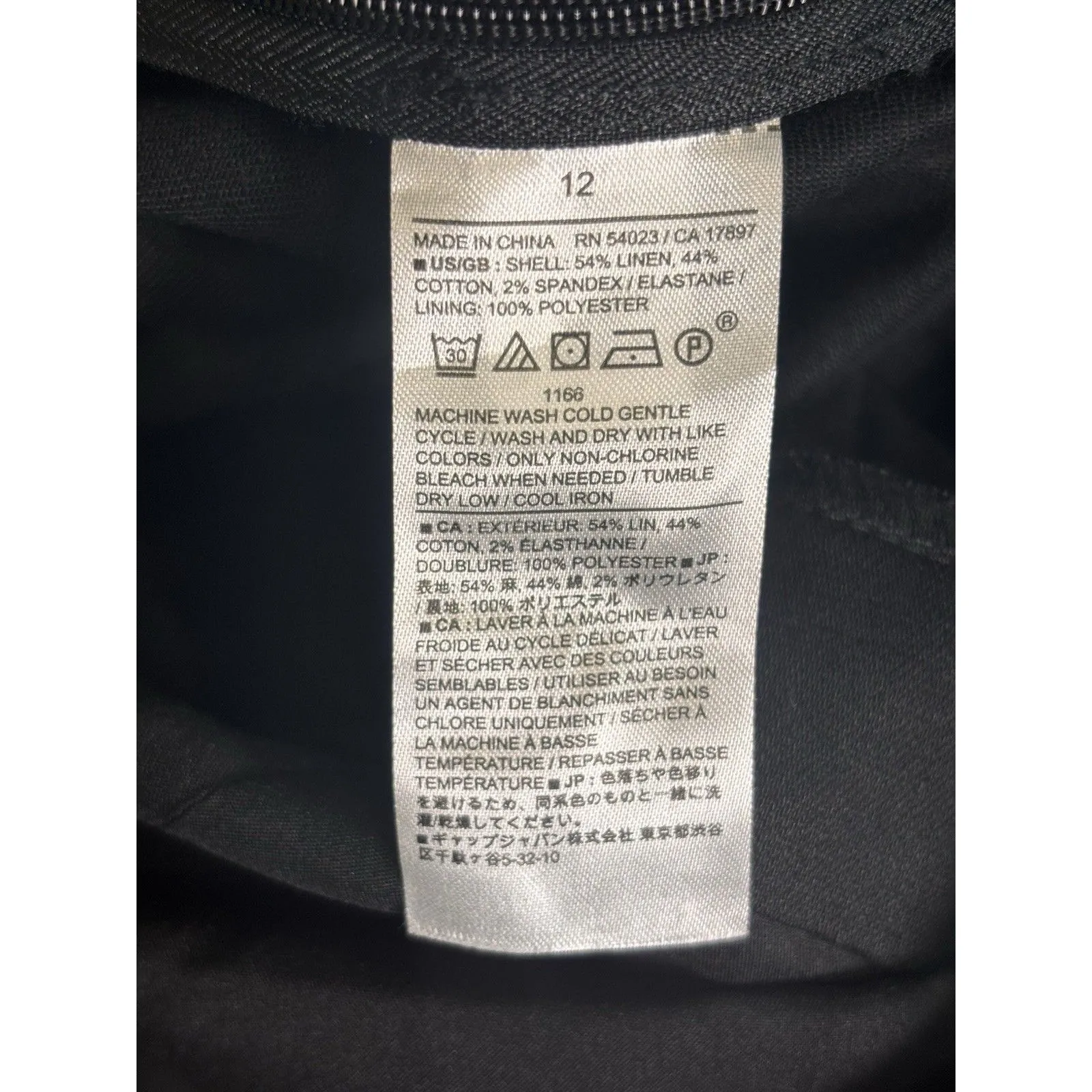 Banana Republic Womens Linen Blend Wide-Leg Sleeveless Jumpsuit 12 Black New - Image 8