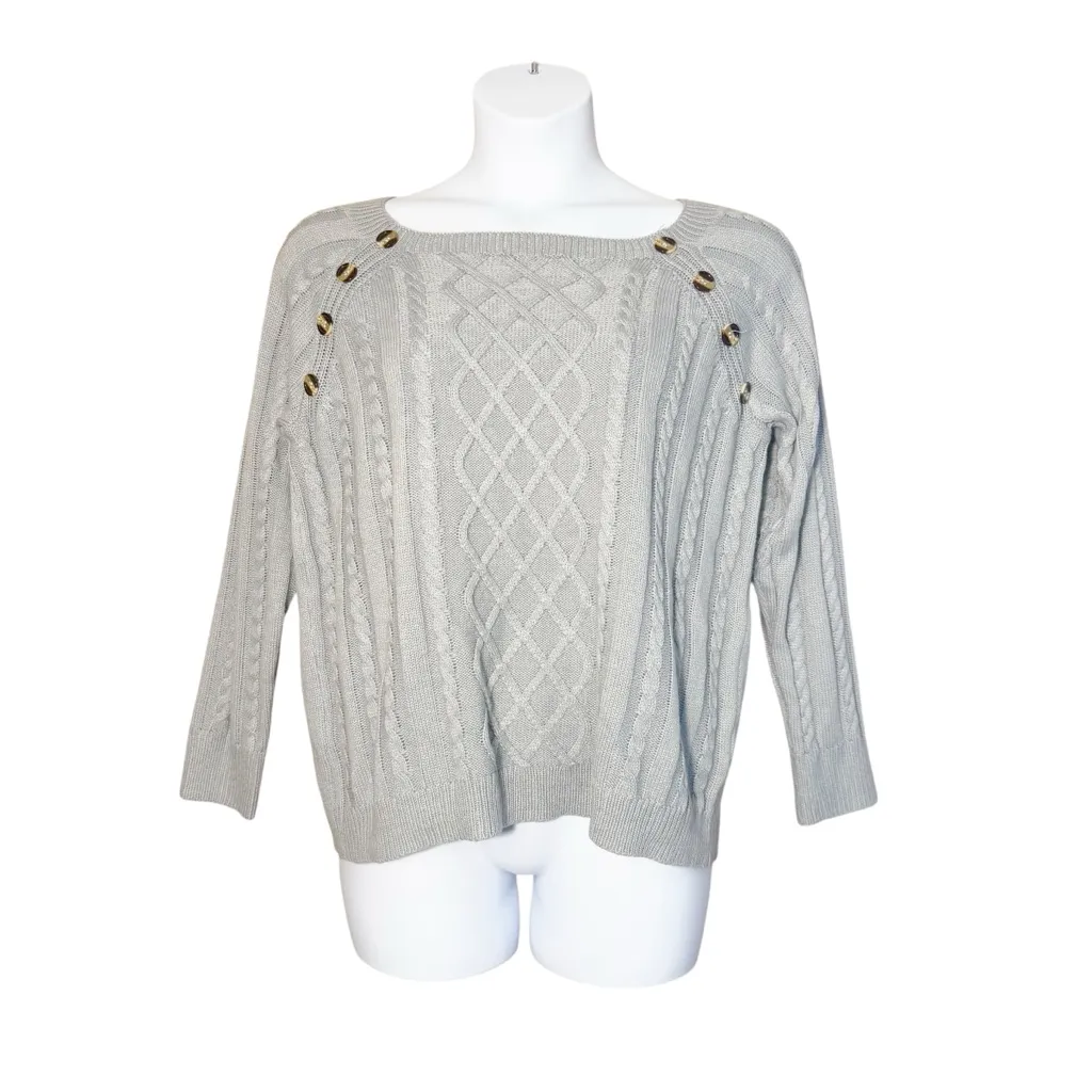 Amazon Women's Cable Knit Long Sleeve Sweater size‎ XXL - Image 2