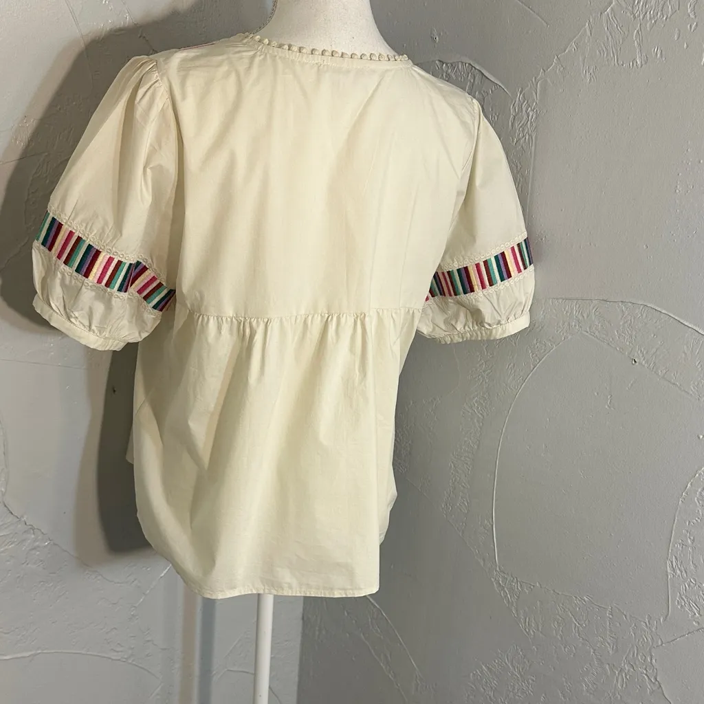 🌸 THML Embroidered Boho Blouse – Artisanal Charm Meets Chic Style 🌸 - Image 6