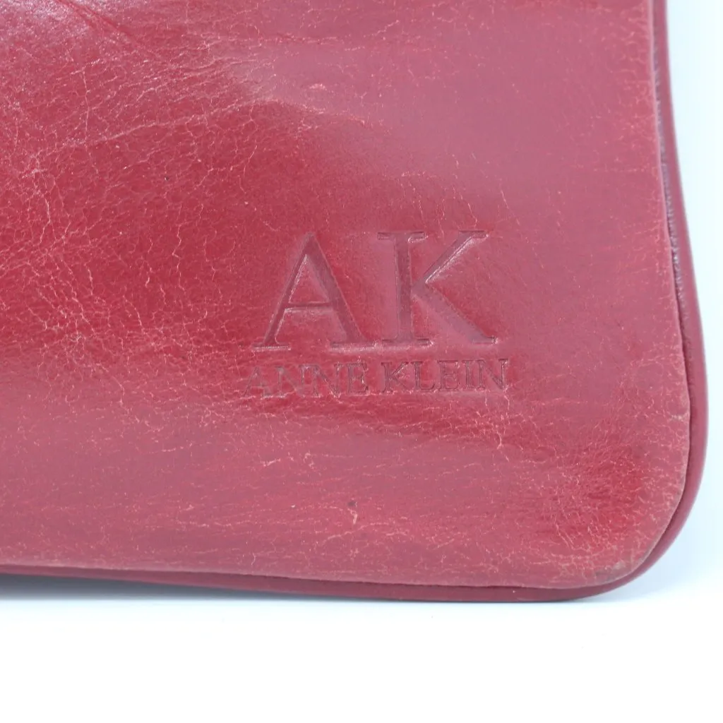 Anne Klein Slim Leather Wristlet Red‎ - Image 2