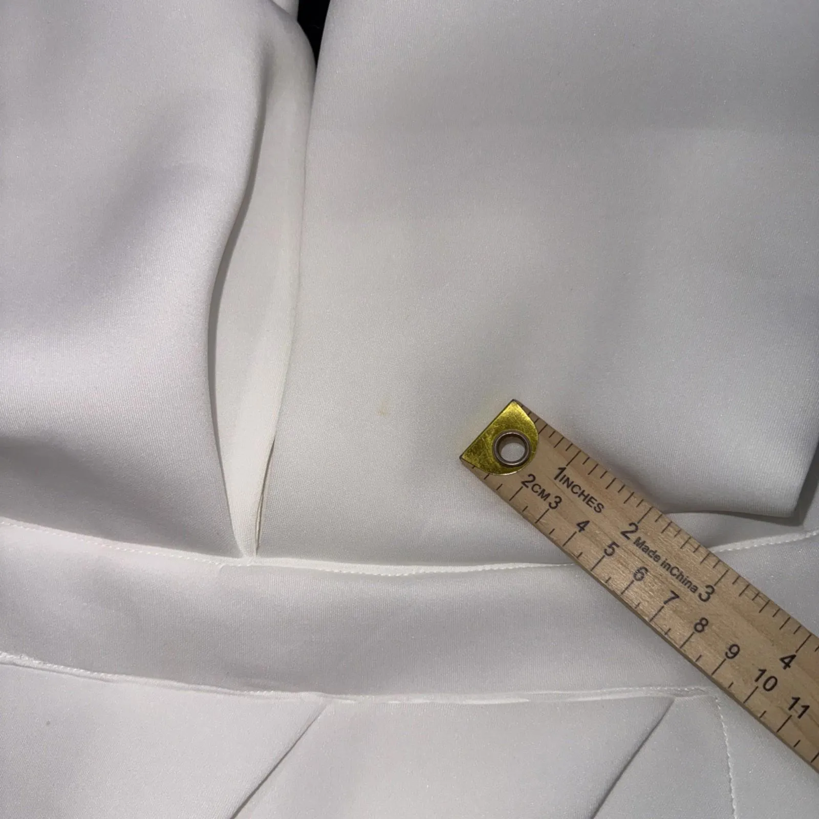 Bibi Bridal Shower White Dress Puff Icon Bride Bachelorette Reception Dress XL - Image 12