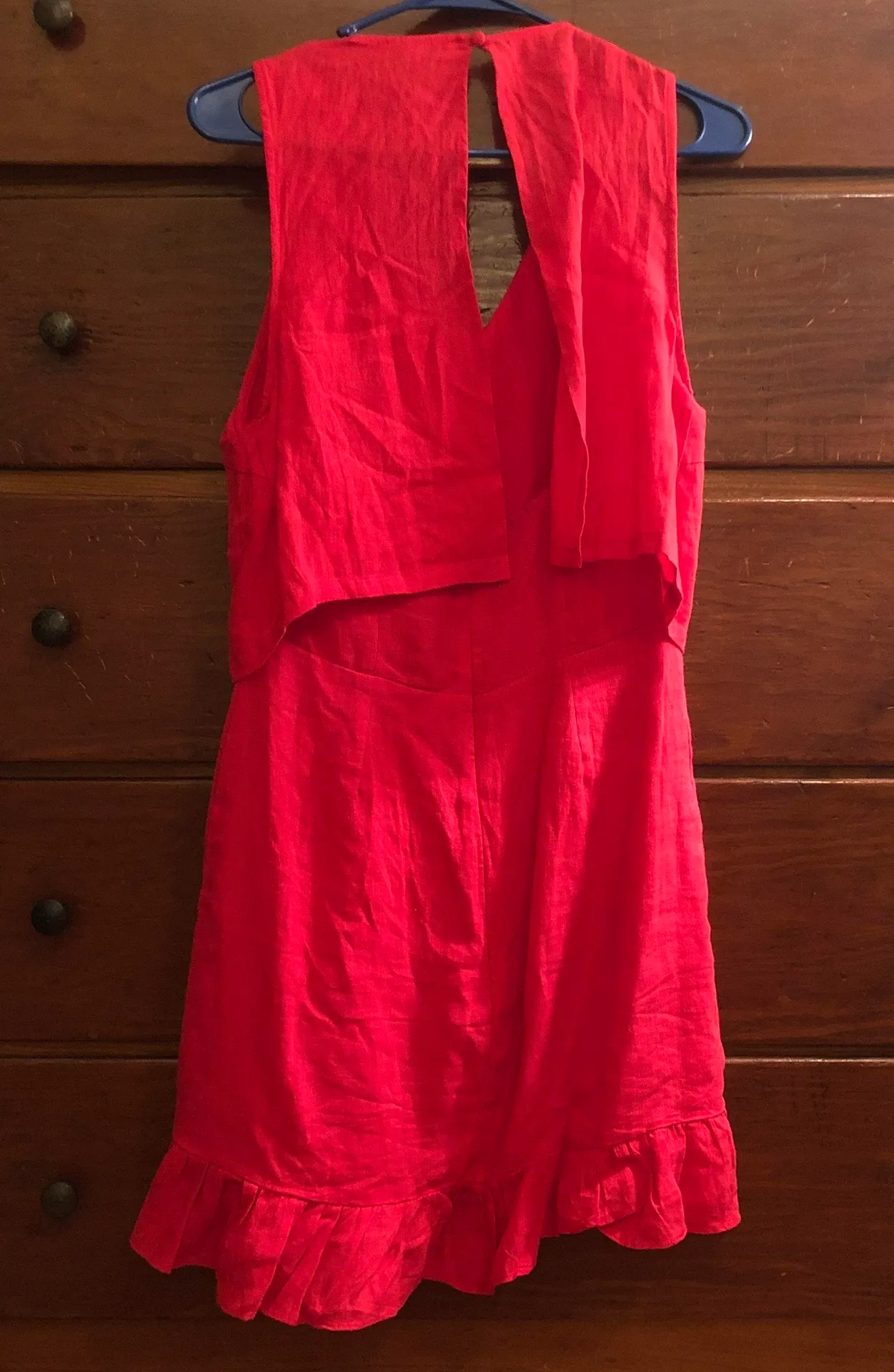 FATE. Red Ruffle Dress - Image 3