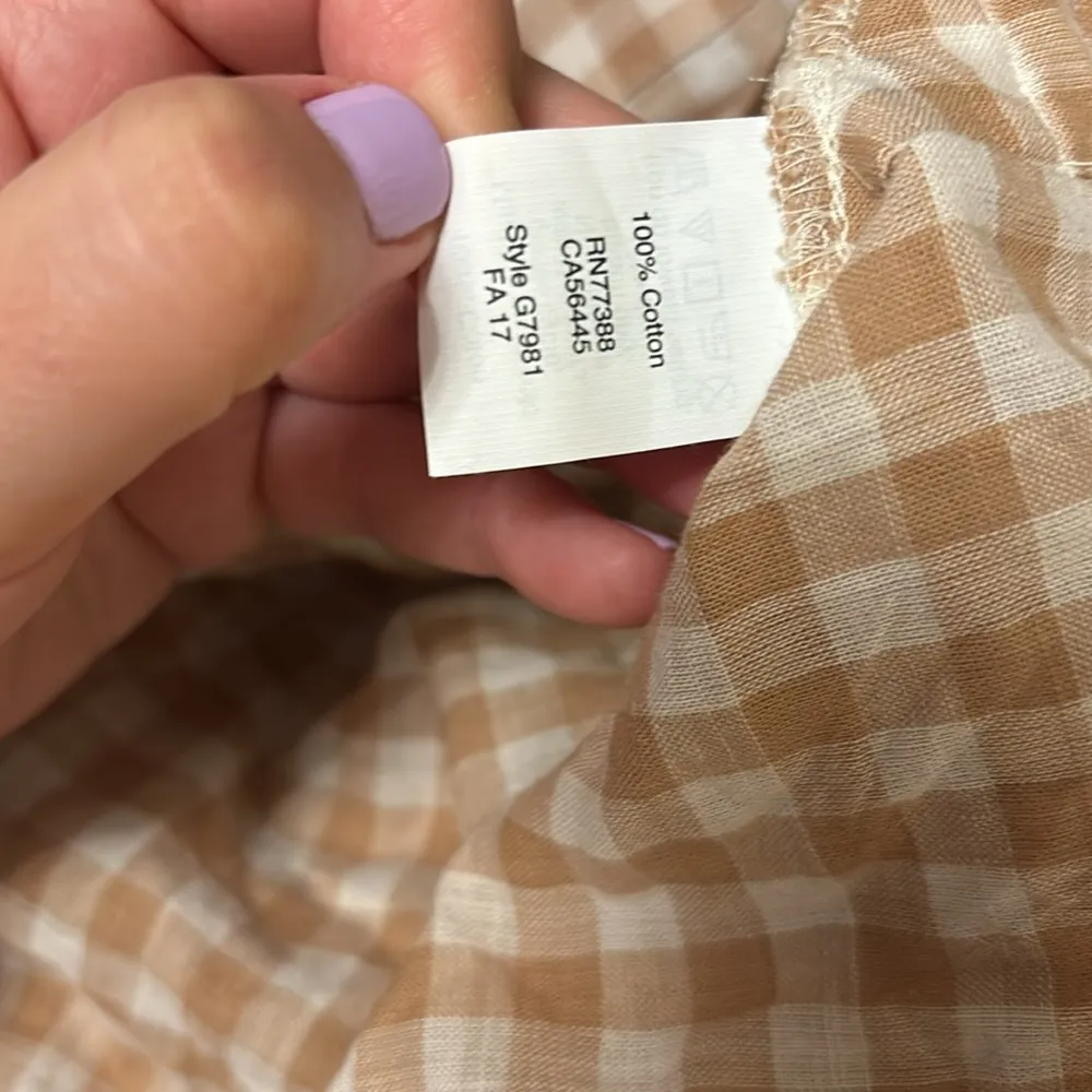 Madewell  Courier Side Button Gingham Button Shirt - Image 4