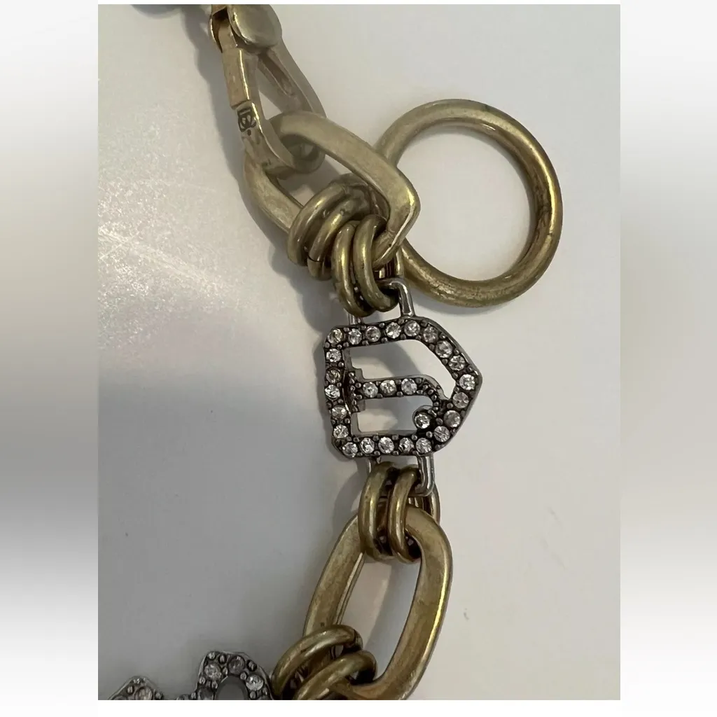 Juicy Couture Retired Princess Heart Charm Rhinestone Bracelet yjru1515 Y2K - Image 5