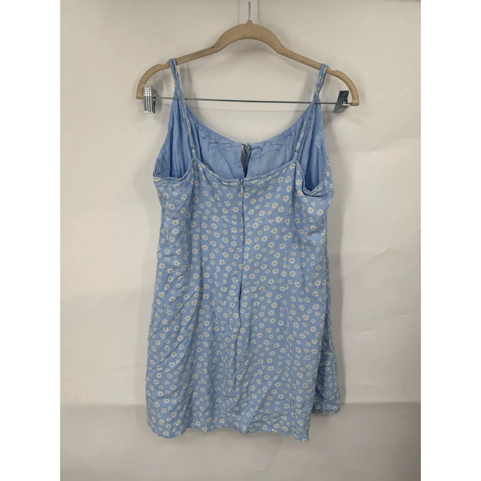 Aeropostale Ditsy Dainty Floral MilkMaid Mini Dress Women XL Blue Coquette Fairy - Image 2