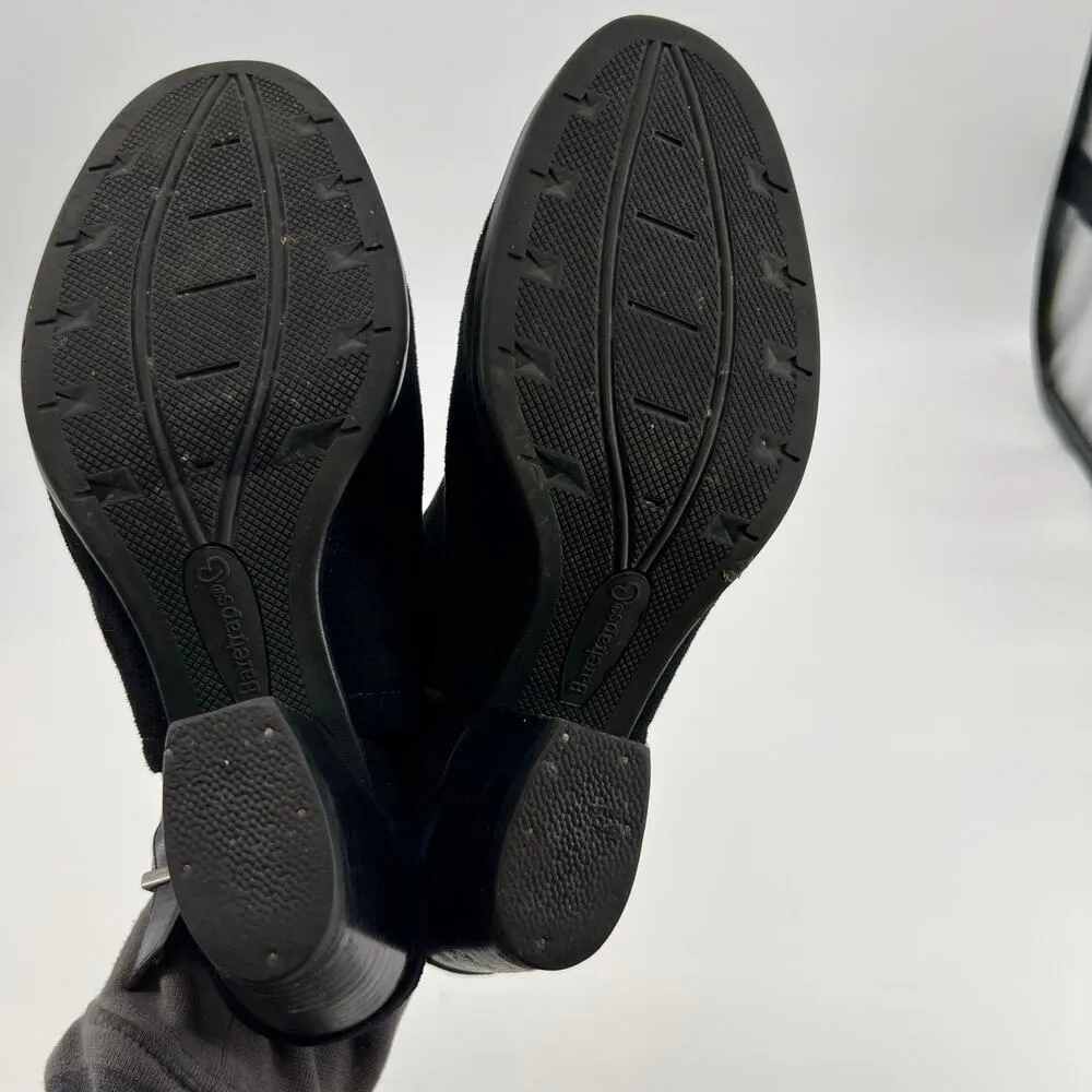 Bare Traps Rejina black sling back mule Booties shootie chunky heel western sz 9 - Image 2