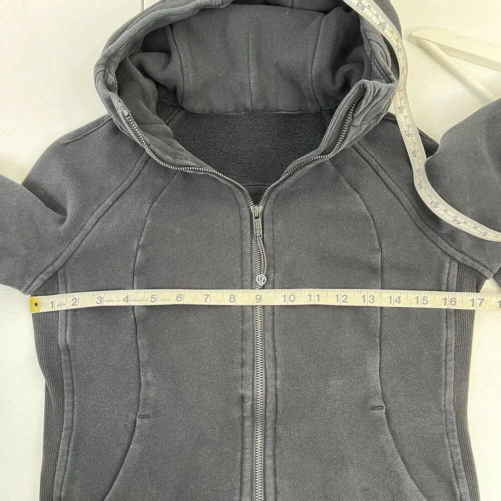 Lululemon Size 6 Scuba Hoodie Light Cotton Fleece Classic Fit Embroidered Logo - Image 12