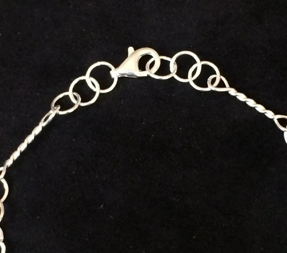 7” Sterling Silver Twisted Link Bracelet - Image 4