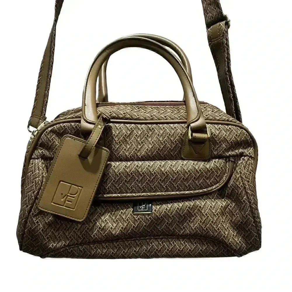 Diane von Furstenberg Tweed Canvas Travel Overnight Carry-On Duffle Bag NWOT‎ - Image 2