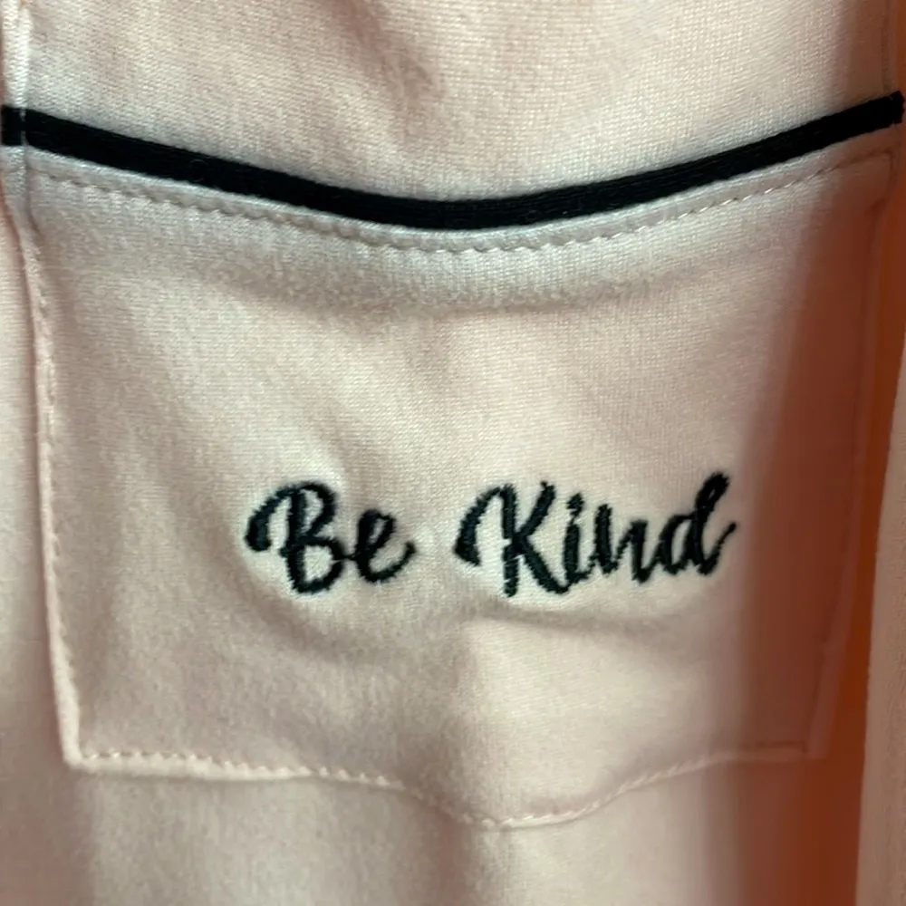 Born Be Kind Pajama Top and Bottom Set Pink Size XL - Image 3
