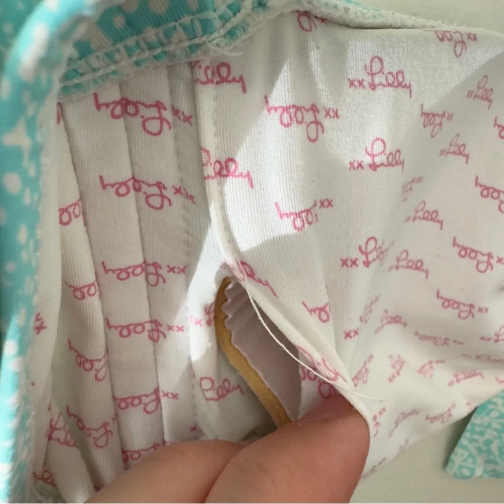 Lilly Pulitzer Padded Bandeau Bikini Top Removable Adjustable Spaghetti Straps M - Image 6