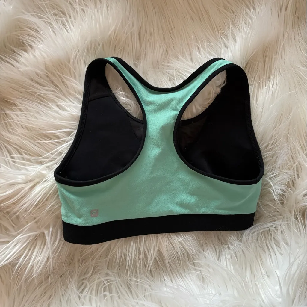 Women's Mint Green Sports Bra - Image 2