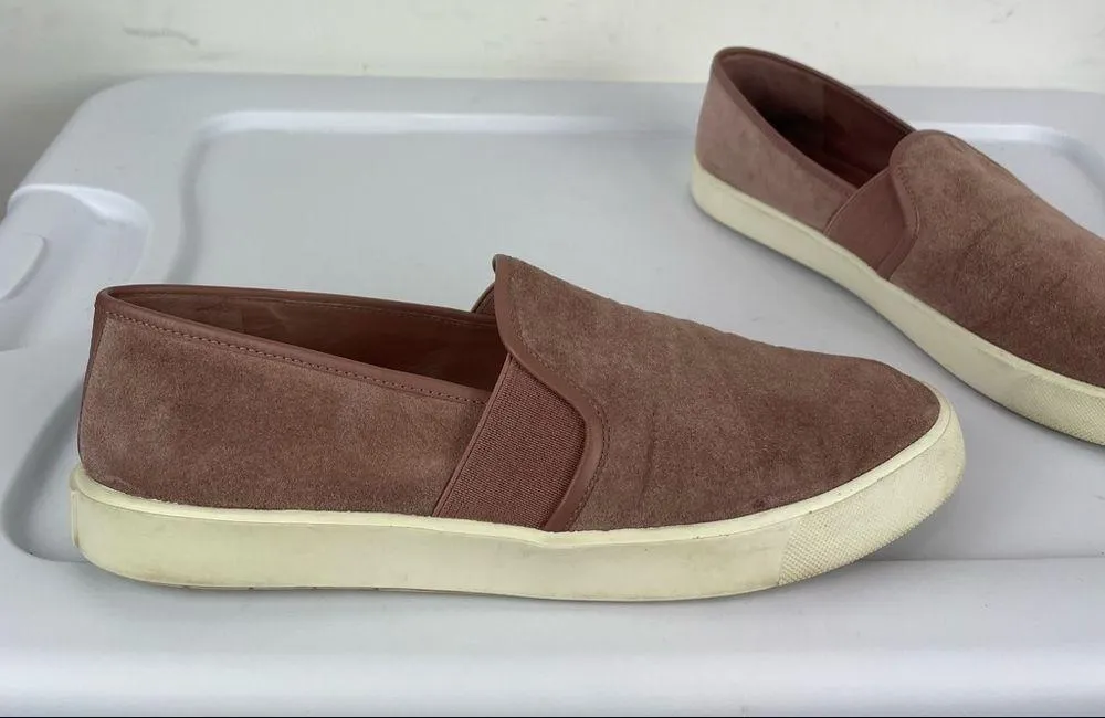 Vince Preston Dusty Pink Suede Loafer Sneaker Sz 8 - Image 5