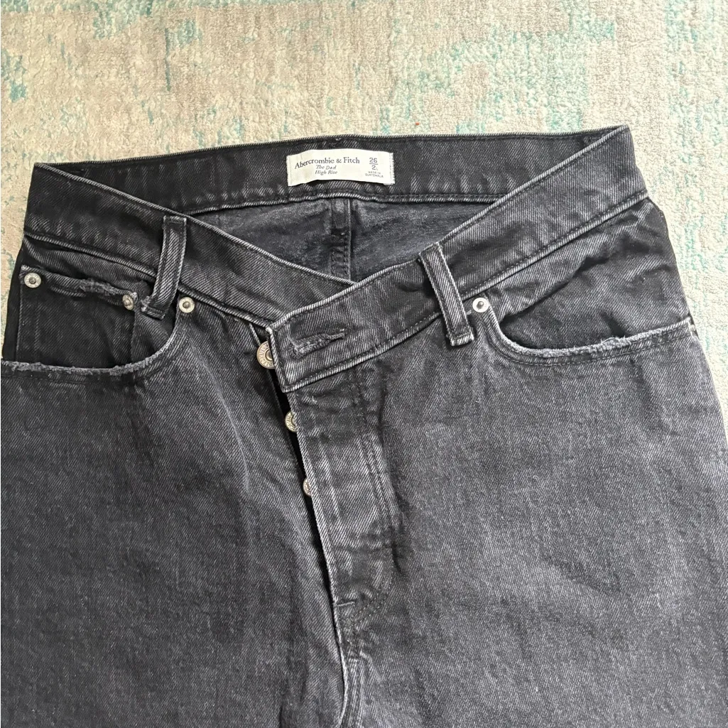 Abercrombie & Fitch black crossover jeans - Image 3