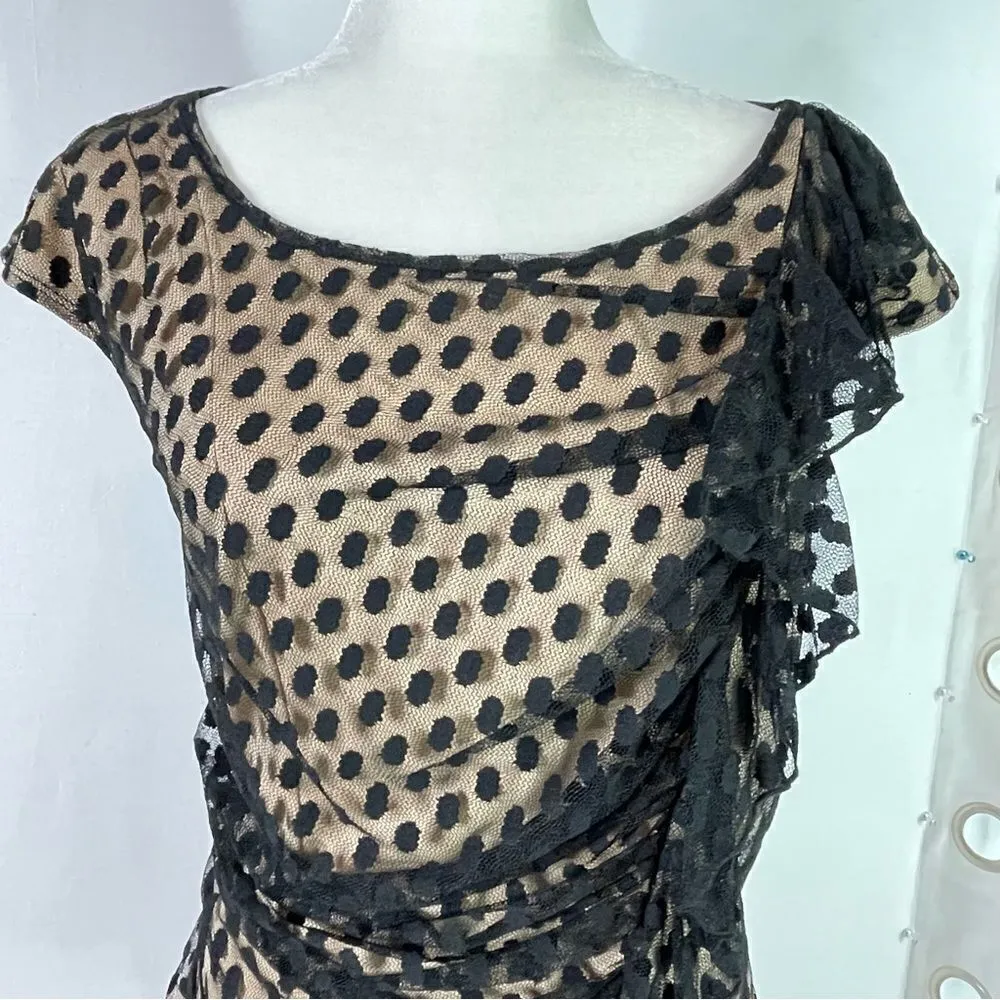 NWT Sami & Jo Nylon Mesh Side Ruffle Top - Large - Image 5