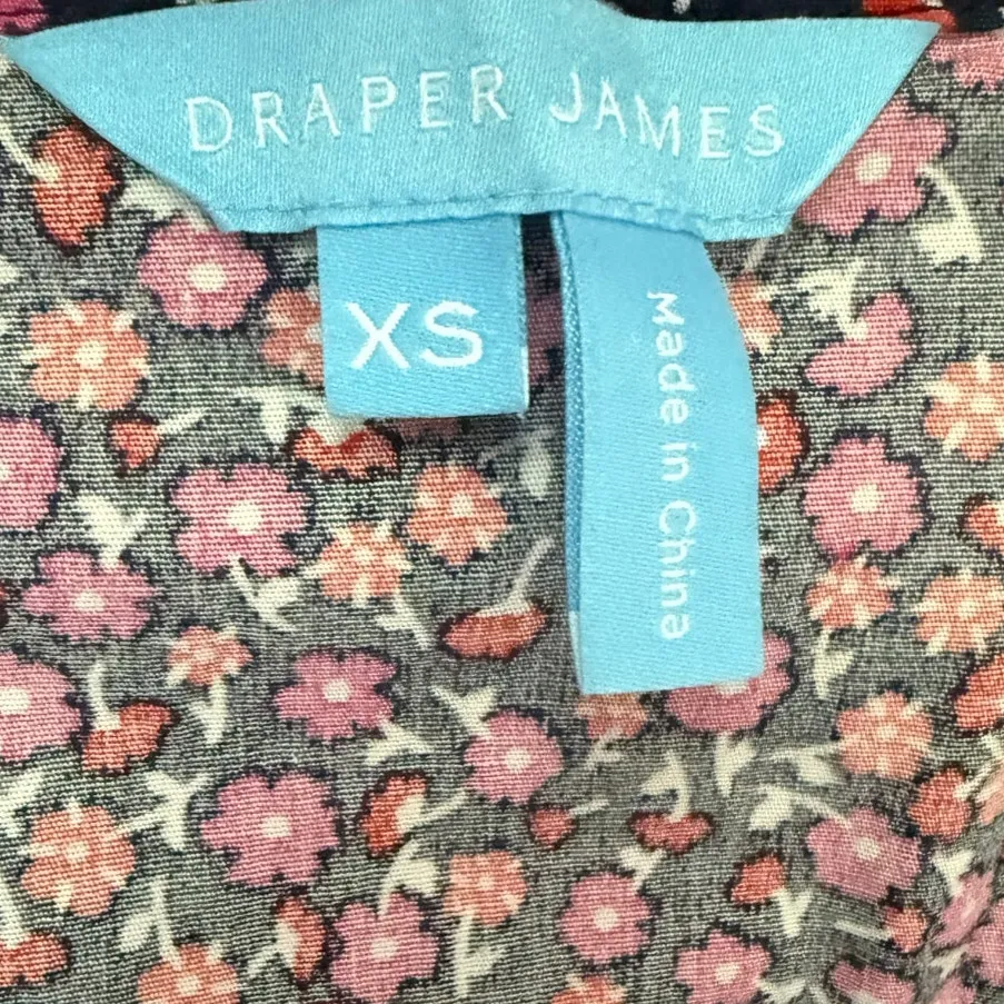 Draper James Off-The-Shoulder Sawyer Mini Dress‎ Ditsy Poppy Pockets Size XS - Image 7