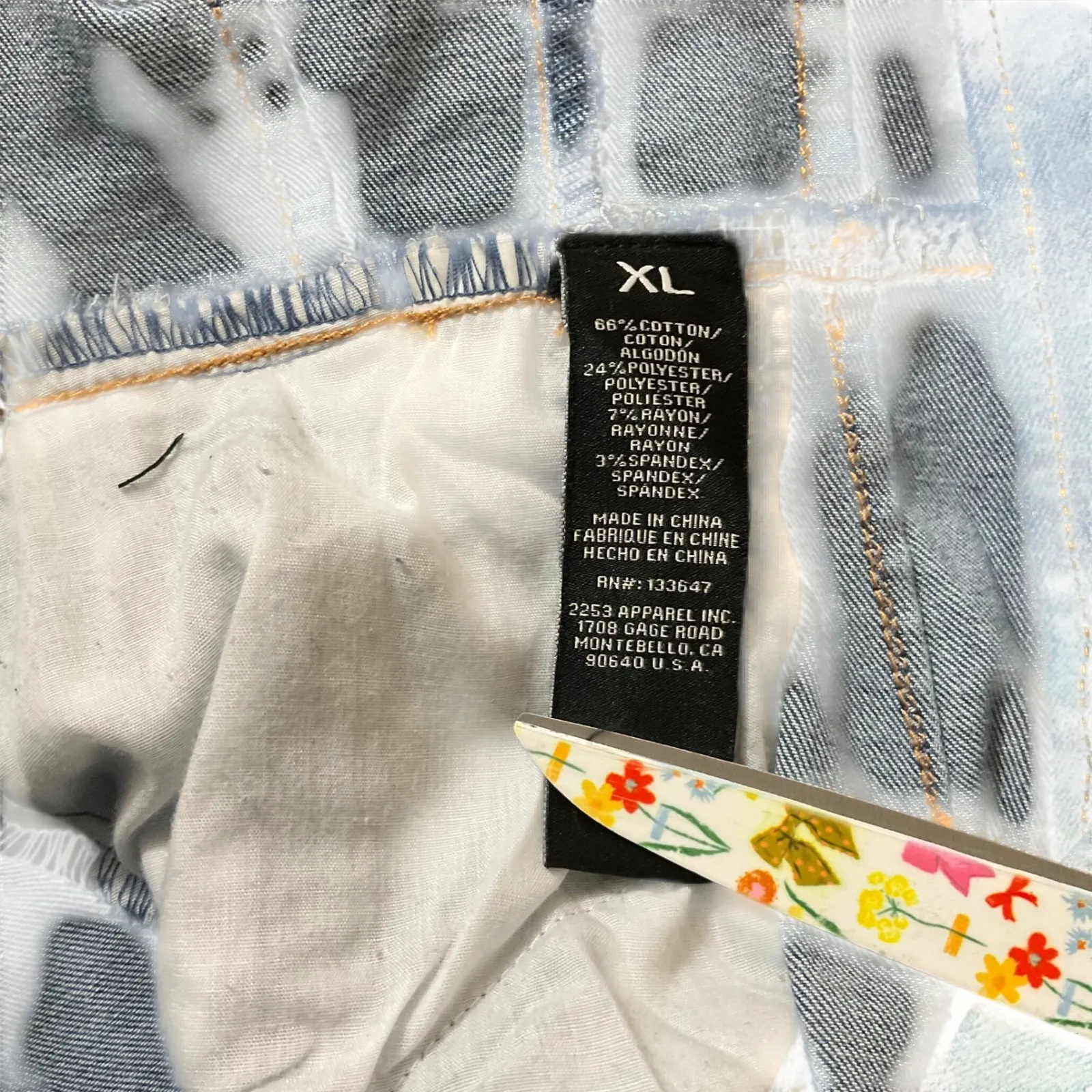 Girl.lis Womens Denim Bell Bottom Jumpsuit Short Sleeve Zip Up Collar Dark Wash Blue Size undefined - Image 10