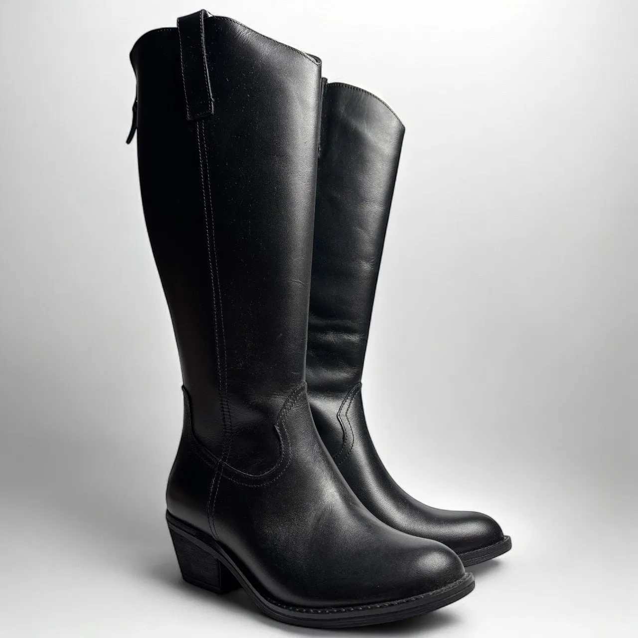 Sofft Astoria Tall Leather Boots in Black Size 6 - Image 2