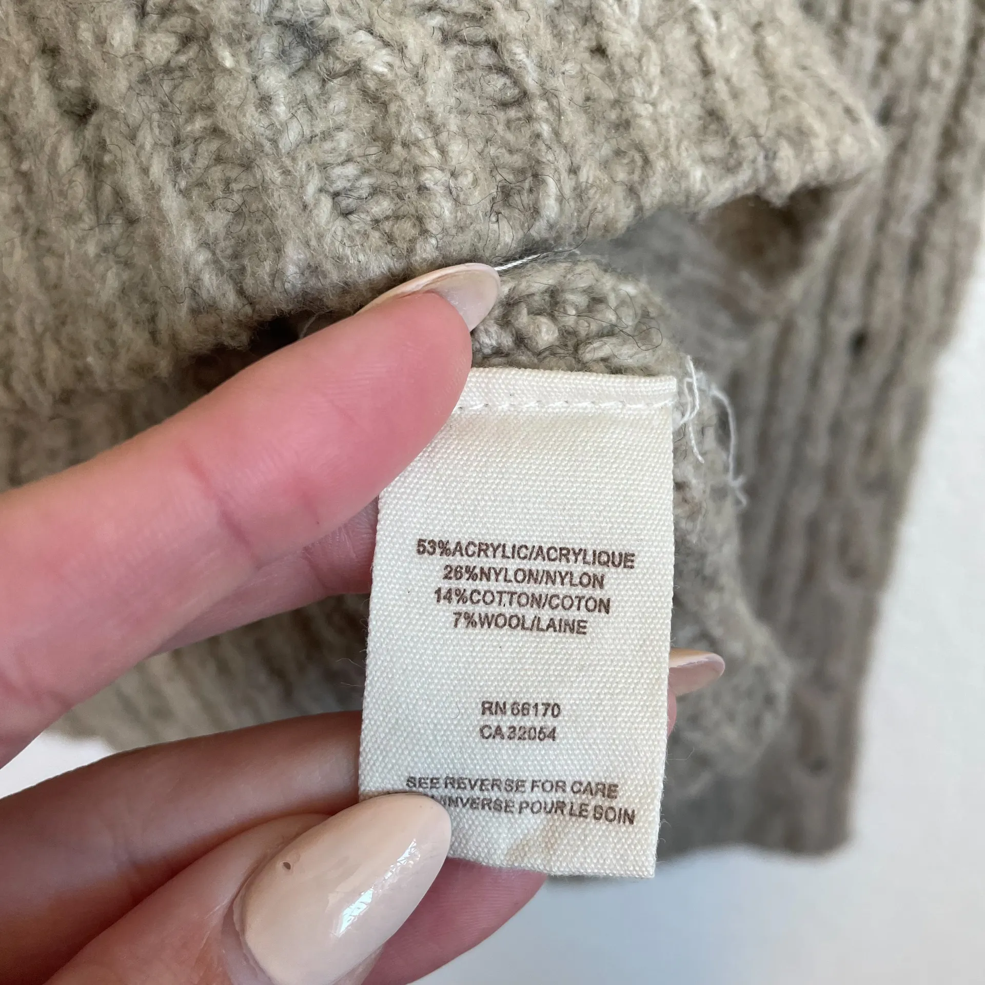 Free People Neutral Tan Beige Open Knit Sweater - Image 10