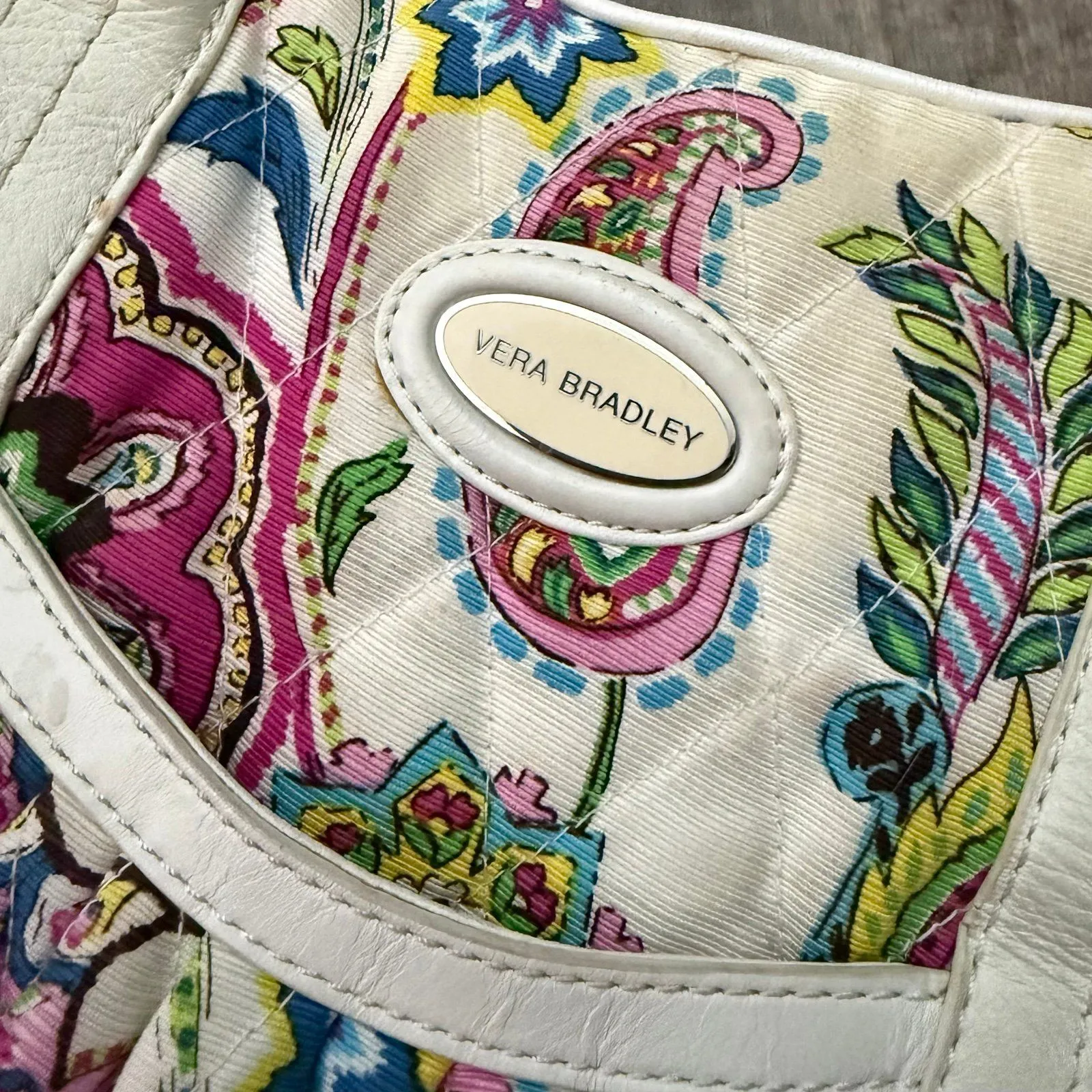 Vintage y2k Vera Bradley paisley floral quilted bag - Image 5