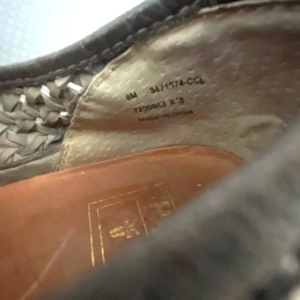 Frye Gemma Gray Woven Suede Slip On Women's Shoes Size 9 - Image 9