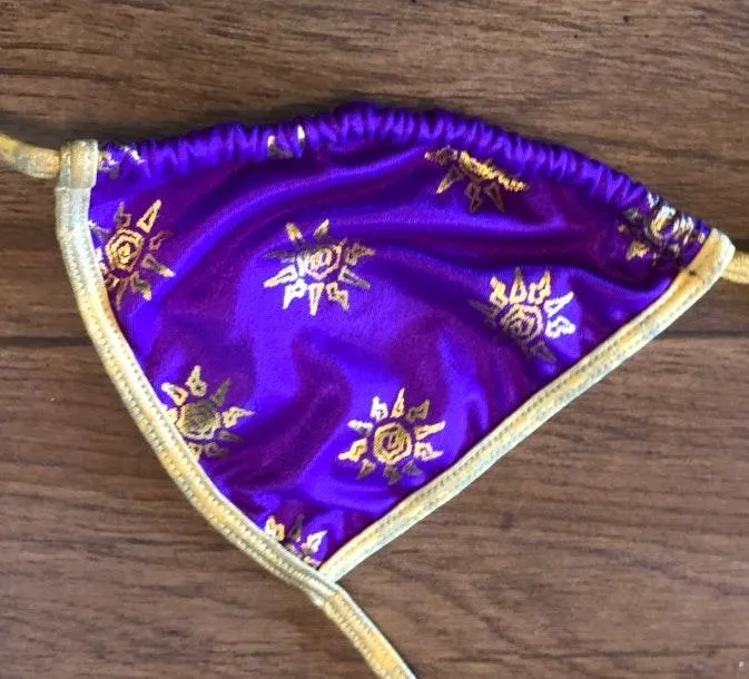 Suits You Purple Bikini Set With Sun Pattern - Image 4