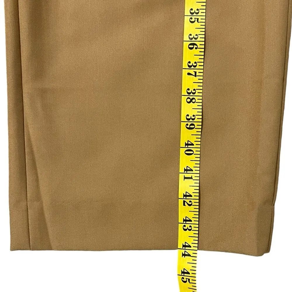 House of CB Cameron Trouser Pant SMALL Caramel Relaxed Wide Leg Career Capsule - Image 5