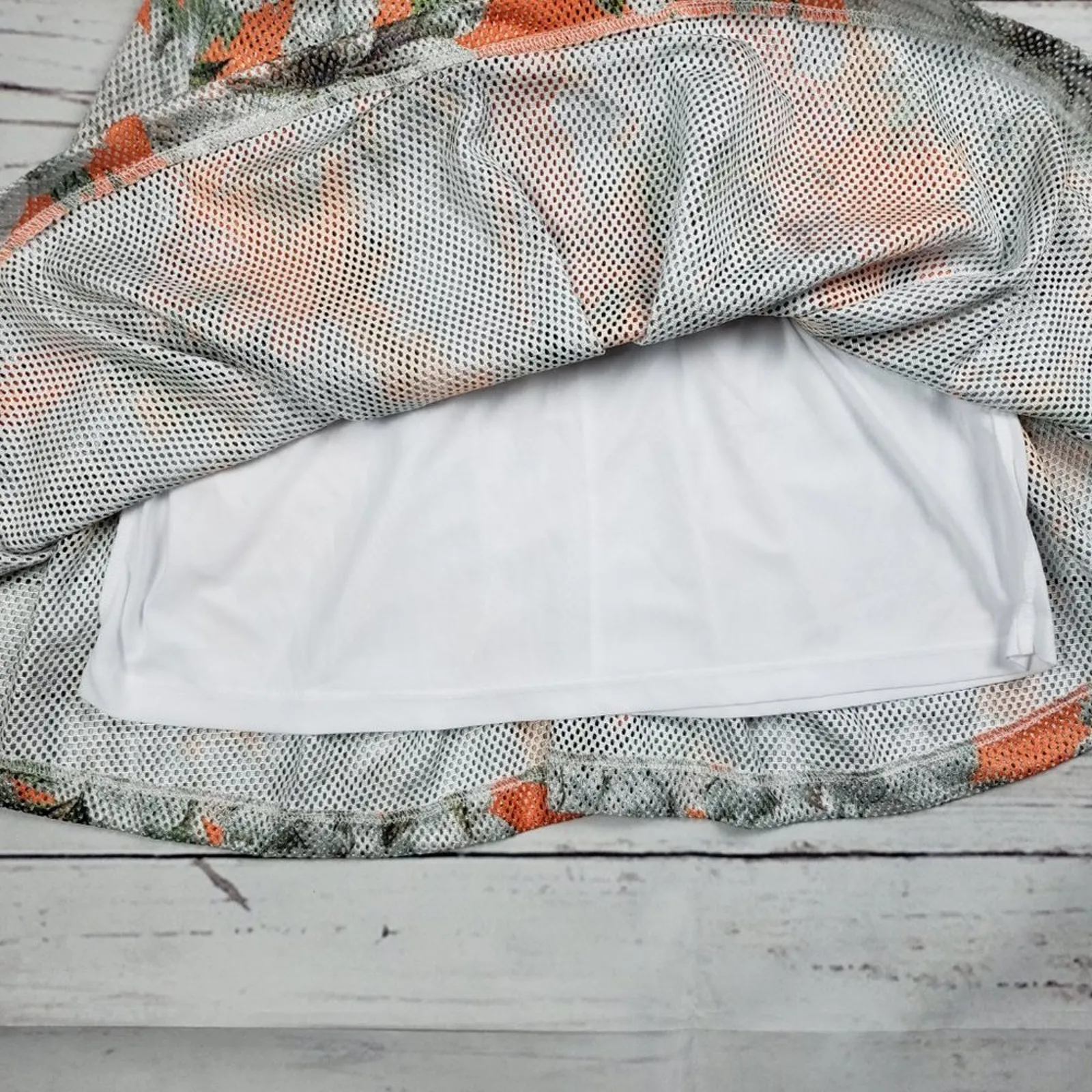 NWT ASOS Mesh Pleated A-Line Skater Floral Print Mini Skirt Women's Size 2 - Image 4