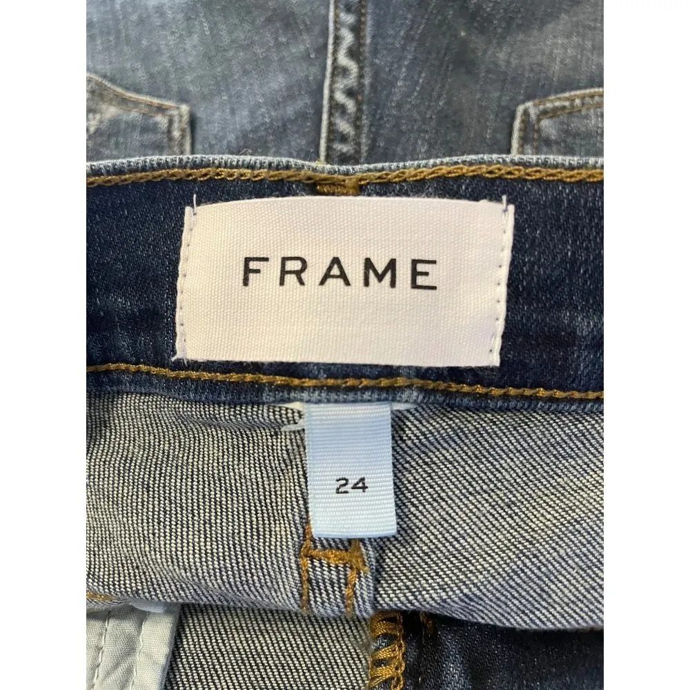 Frame Denim Le Cut Off Azure Womens Size 24 - Image 9