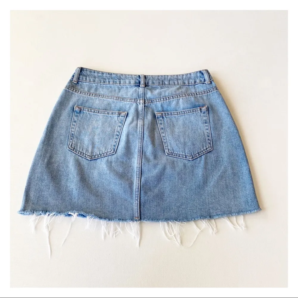 Topshop MOTO Denim Mini Skirt - Image 6