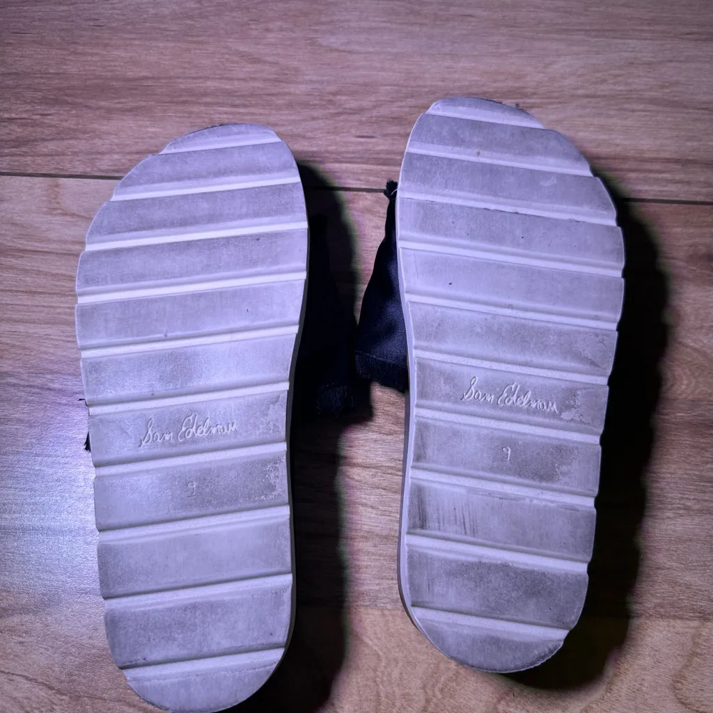 Sam Edelman Black Fringe Slide Sandals - Image 12