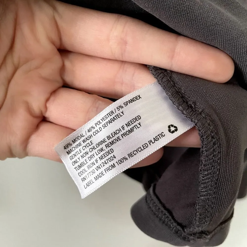 JoyLab gray cropped hoodie hooded sweater casual athleisure workout brown casual - Image 5