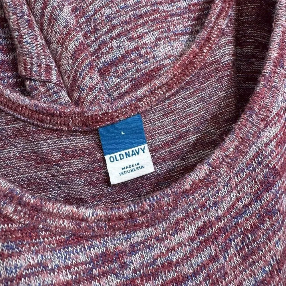 Old Navy Purple Maroon Red Stretchy Plush Jersey Knit 3 Piece Lounge Set Large - Image 3