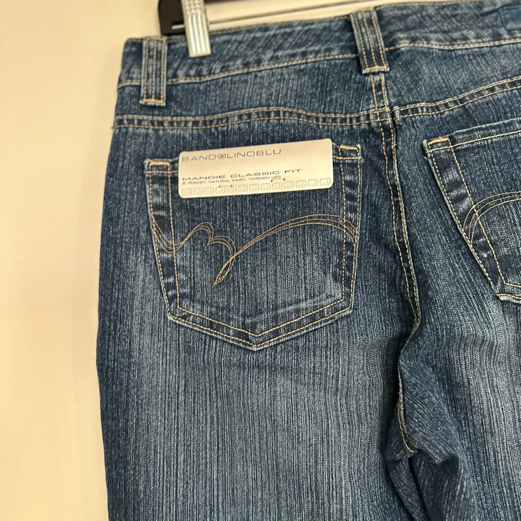 BandolinoBlu Sz:6 Jeans Mandie Classic Fit Dark Blue Stretch Denim. 5 Pocket - Image 13