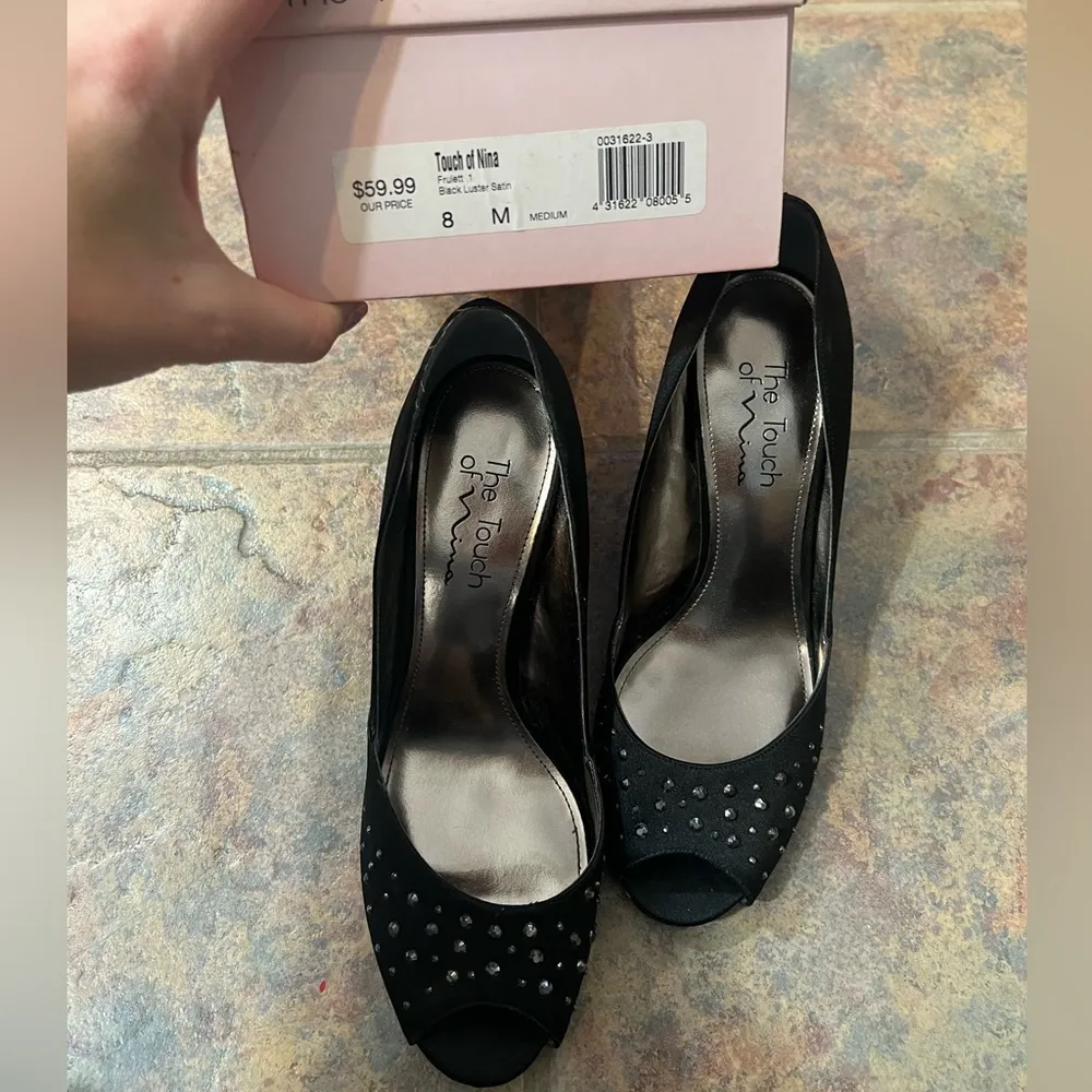 the touch of nina | size 8 | heels with gemstones - Image 7