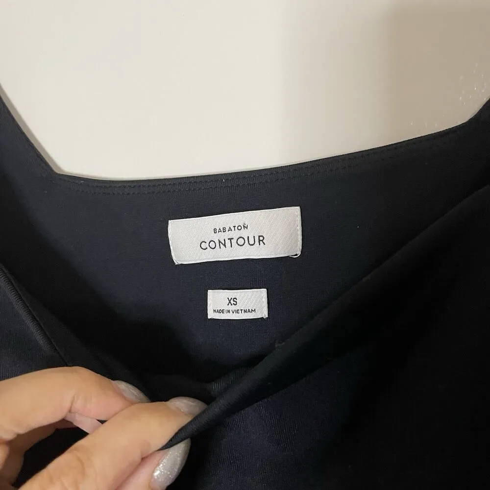 Aritzia Babaton Contour Square neck long sleeve black bodysuit size XS - Image 4