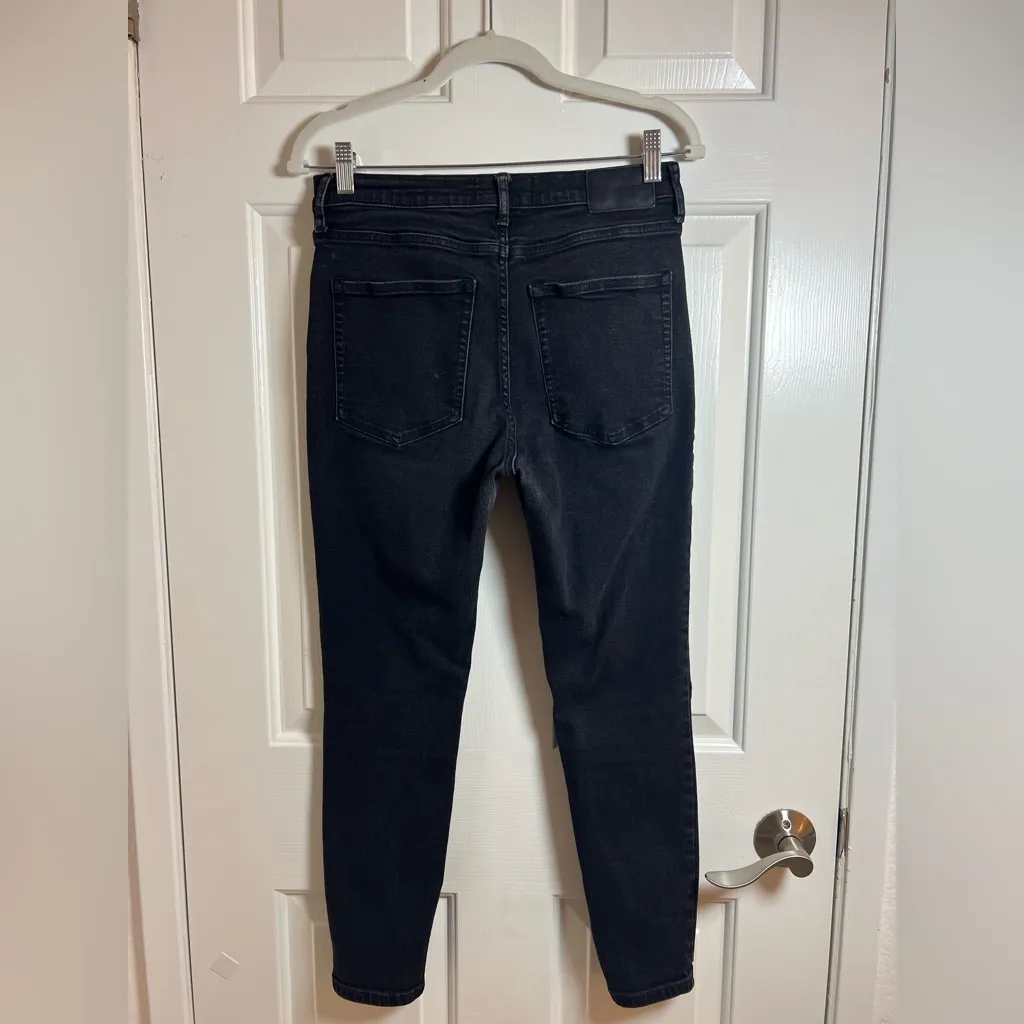 Everlane‎ Jeans Womens Size 30 Black The High Rise Skinny Cotton Spandex
Blend - Image 3