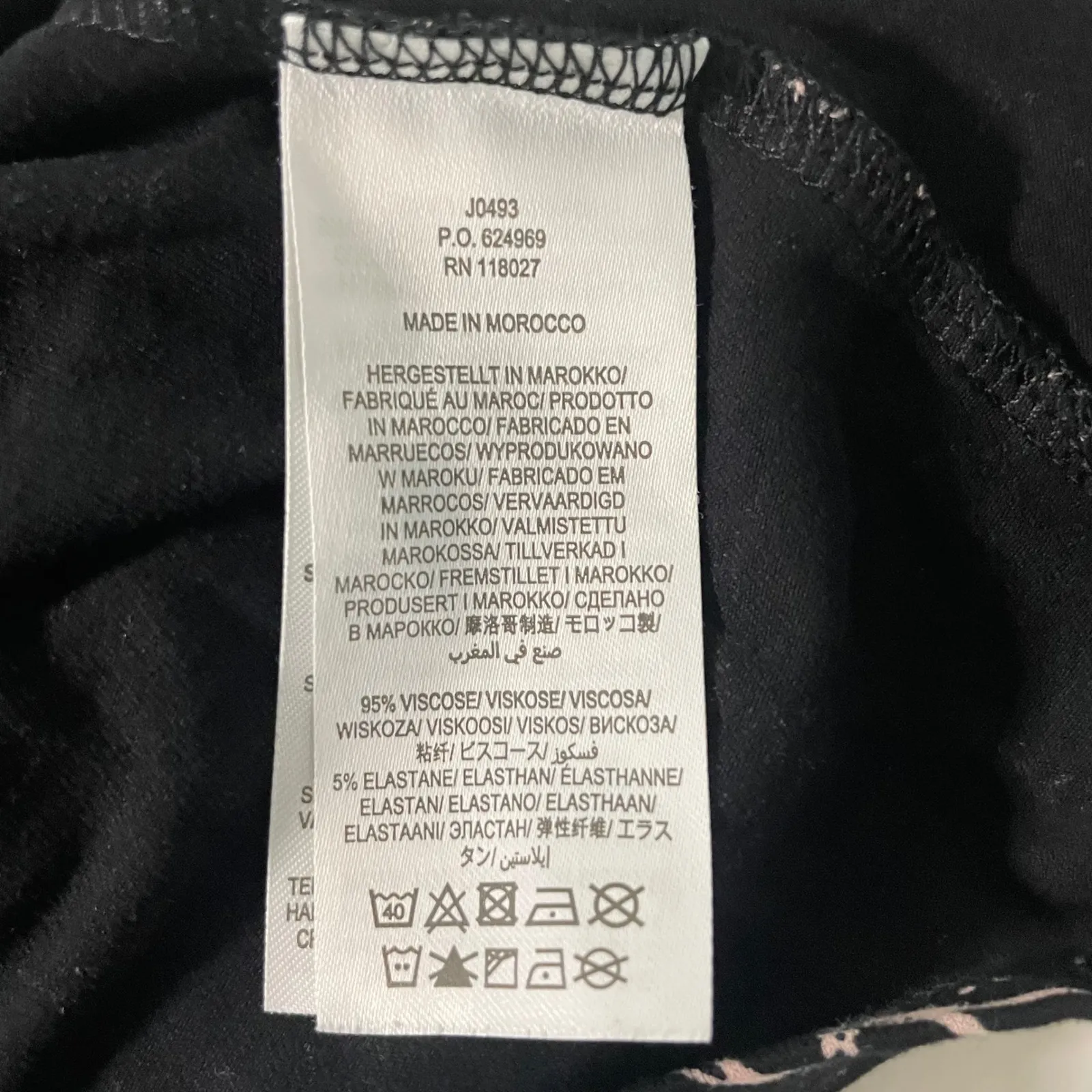 Boden Black Pink Bird Floral Long Sleeve Midi Dress size 8 - Image 5