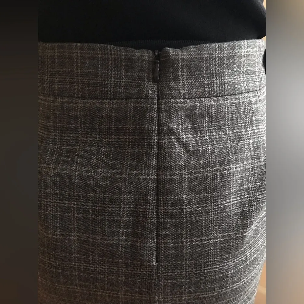 Gray Plaid Skirt Zipper In Back Stretch Extensible Elastizado… - Image 5