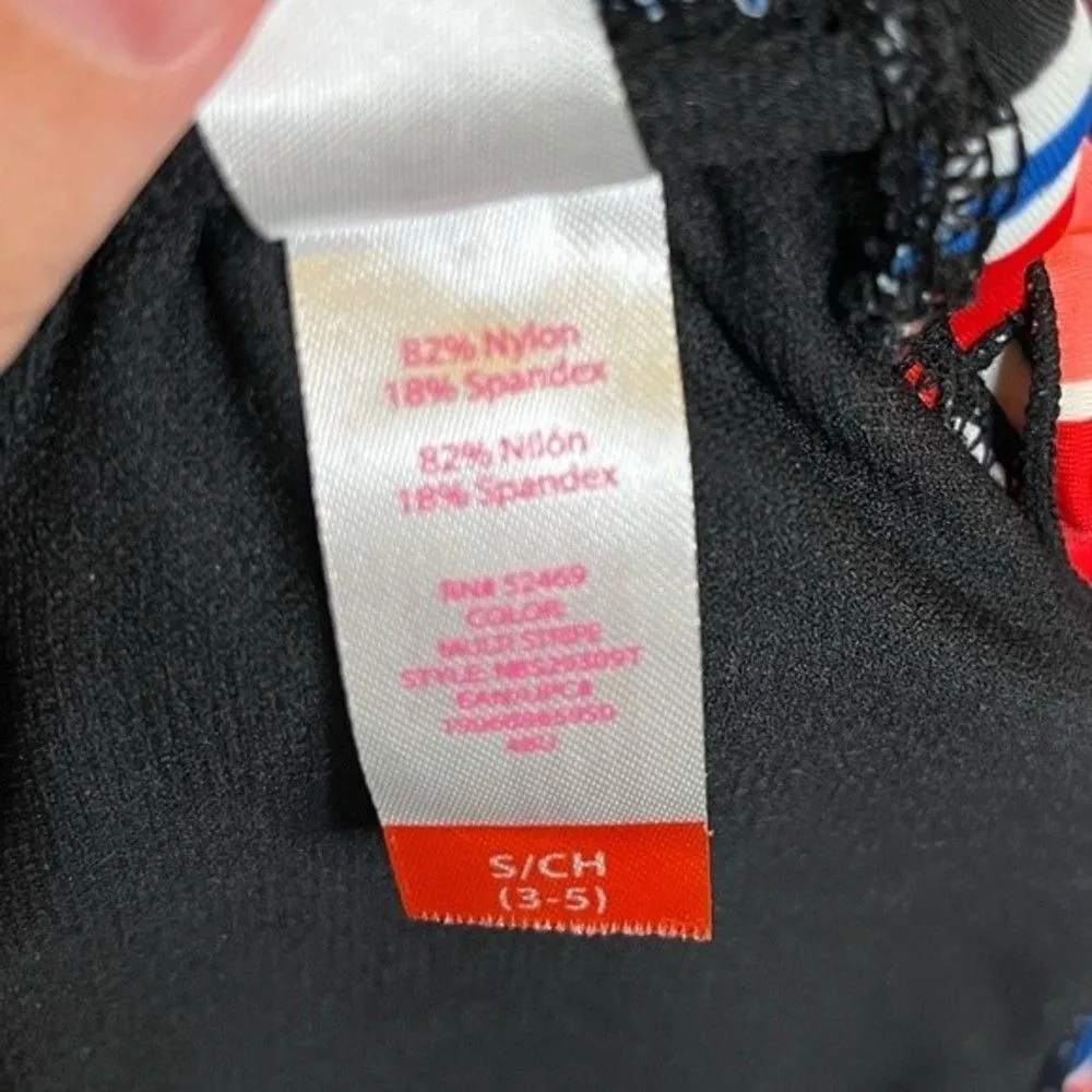 No Boundaries Multi-Color Striped Two Piece Bikini Size Small - Image 7