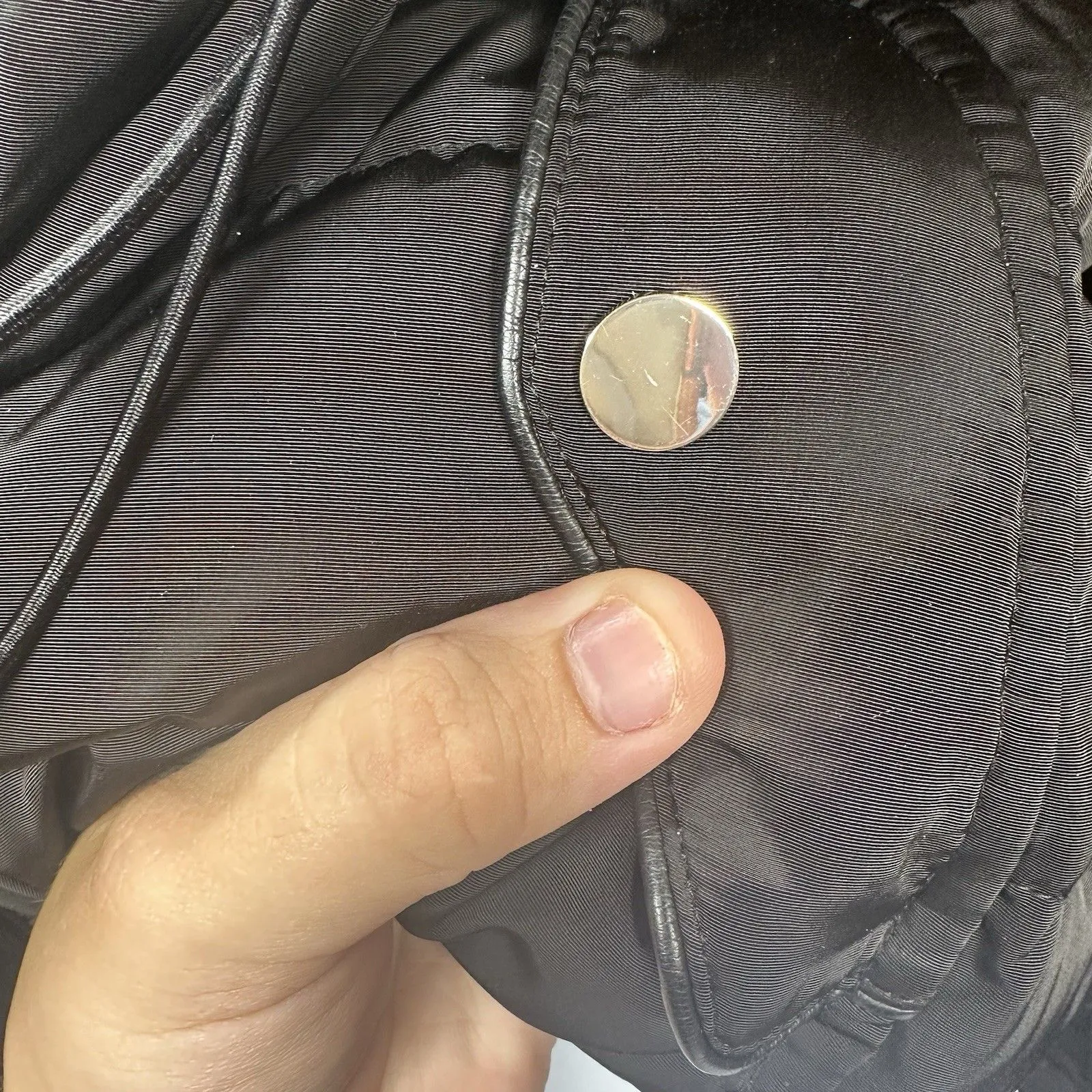 Zara Woman Black Down Puffer Jacket  Polyester Womans LARGE Fleece Lining - Image 11