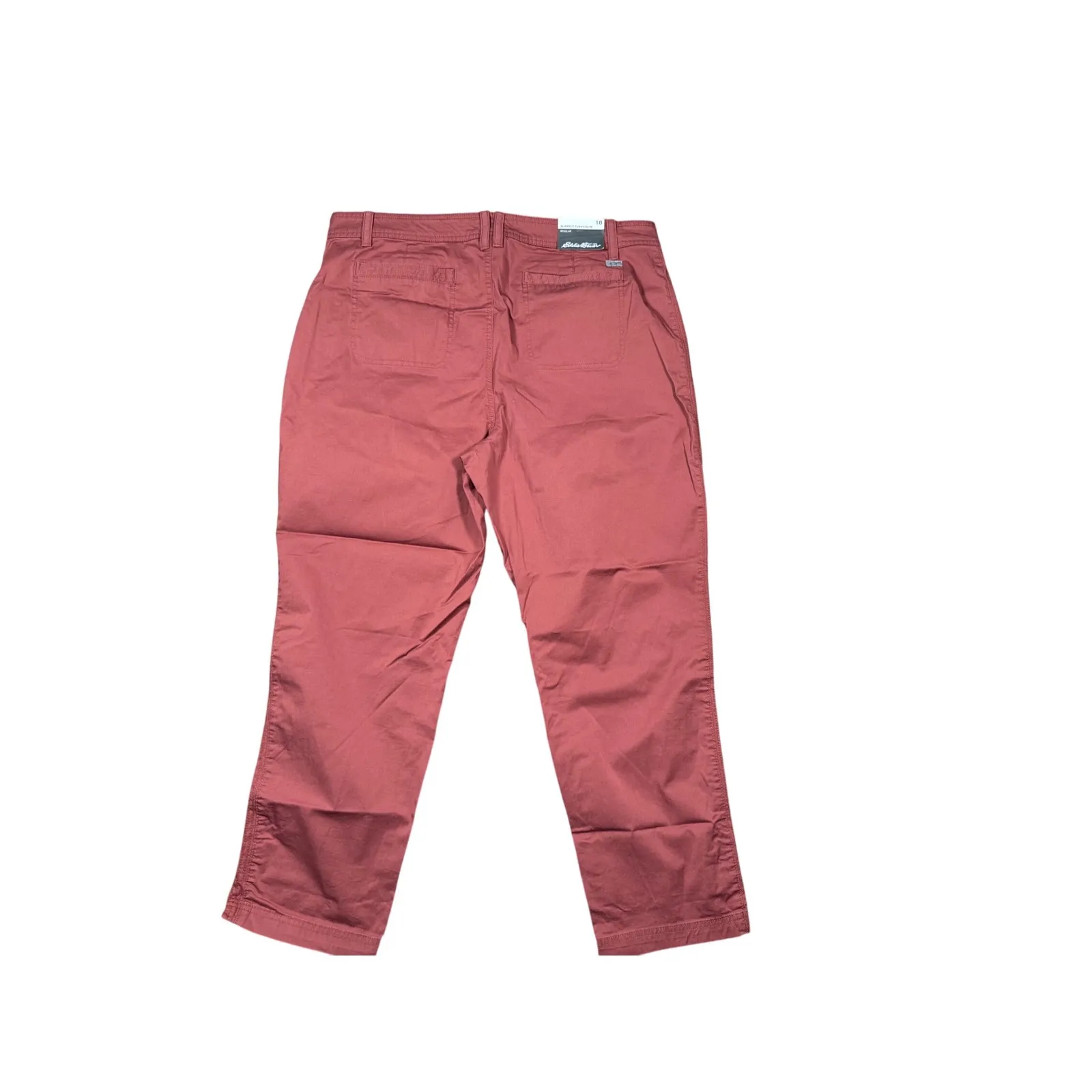 Eddie Bauer Womens Size 18‎ Cropped Chino Pants Casual Crop Red Pink - Image 3