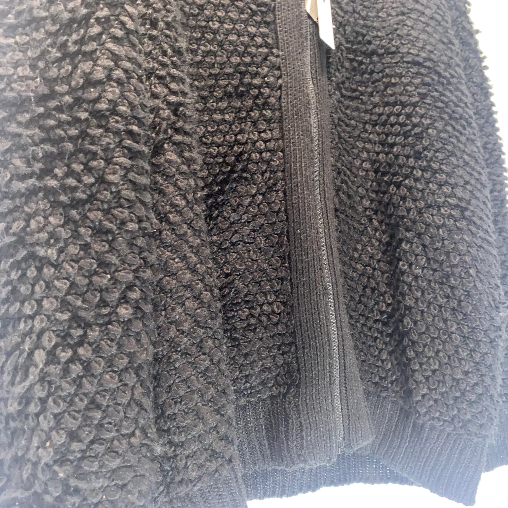 Loop Yarn Front Zip Cardigan 1X - Image 5