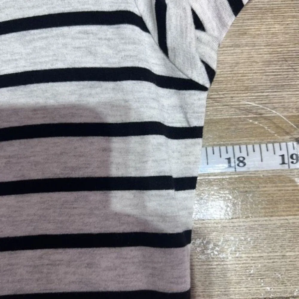 LulaRoe Women's‎ Julia Black White Striped Shirt Dress Size Large Mixed print - Image 5