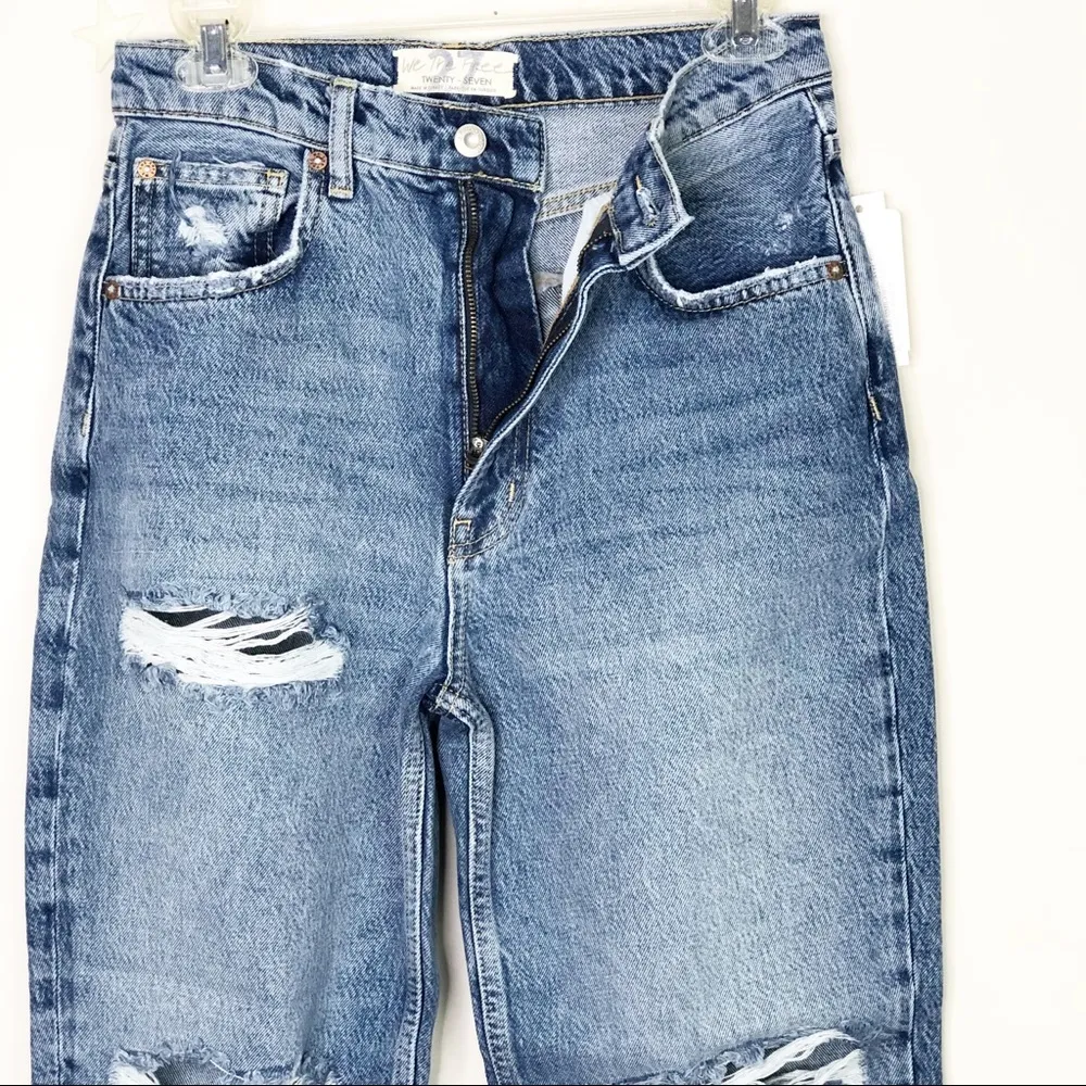 Free People Very Distressed Ankle Jeans - Image 2