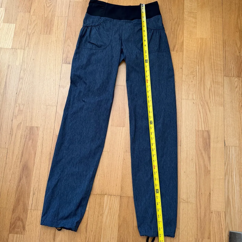 Prana Women's Summit Pant Blue Heather S Tall EUC Athleisure Performance Active - Image 7