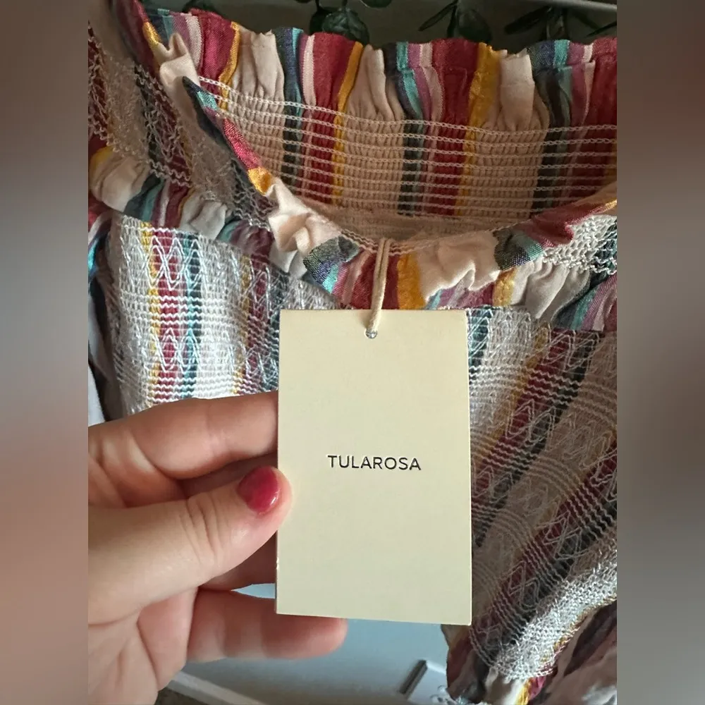 Tula Rosa colorful off the shoulder Scarlette Top - Image 6