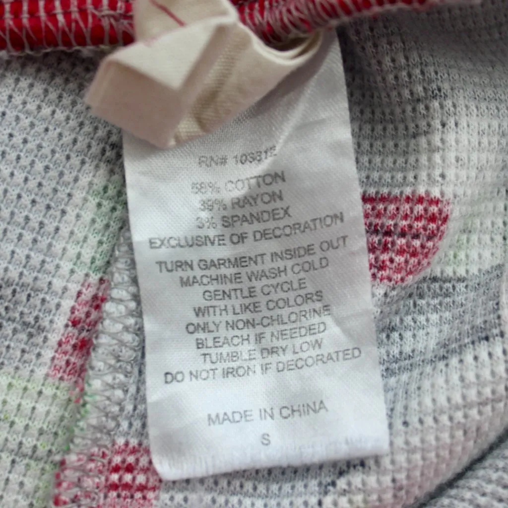 Munki Munki Grey Christmas Winter Holiday Car Long-Sleeve Pajama Set Small - Image 10