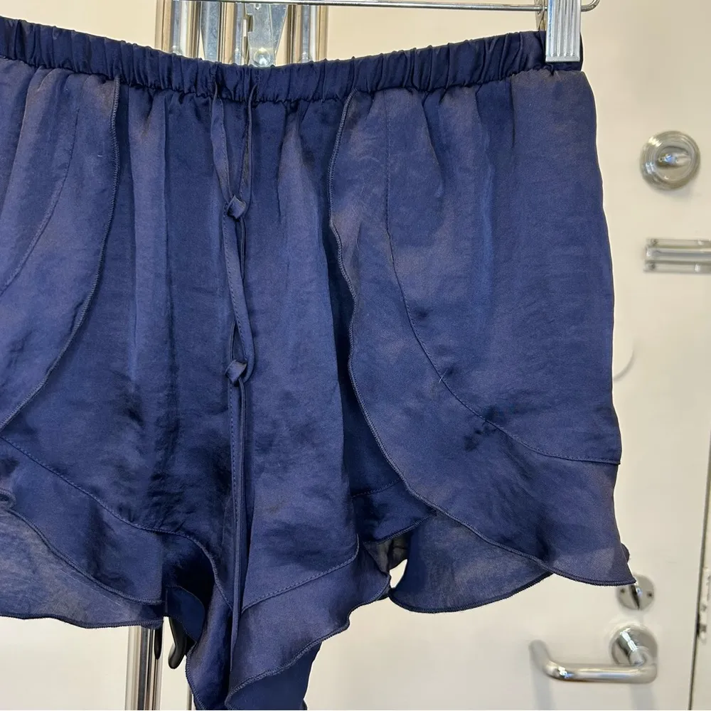 Free People Cascading Petal Short in Navy - Image 3